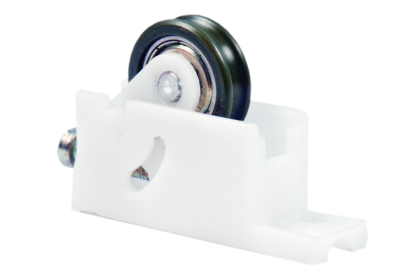 3/4 INCH, 626 ZZ, ADJUSTABLE WHITE BRACKET WITH PRECISION BEARING